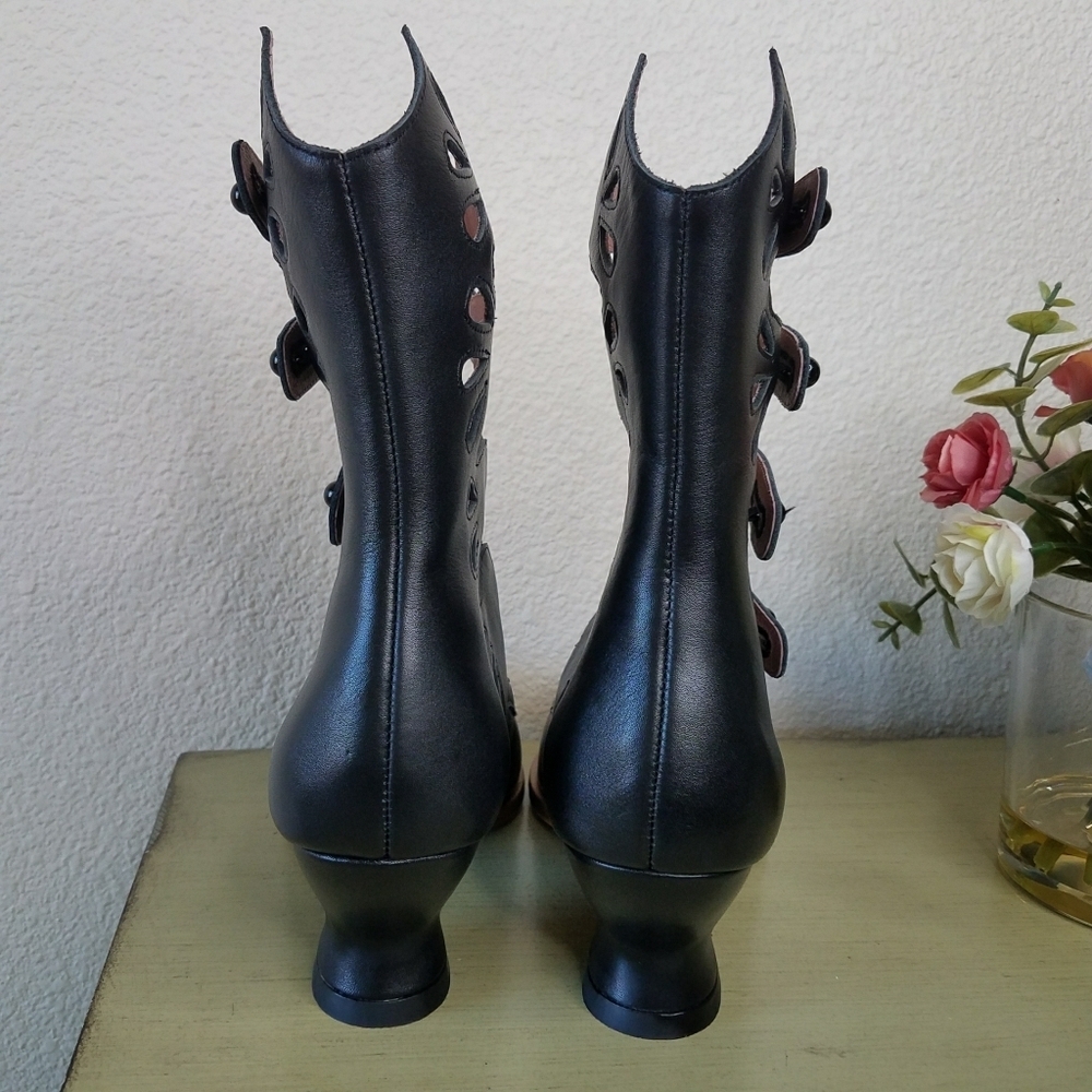AMERICAN DUCHESS Colette Edwardian Button Boots - Picture 8 of 11